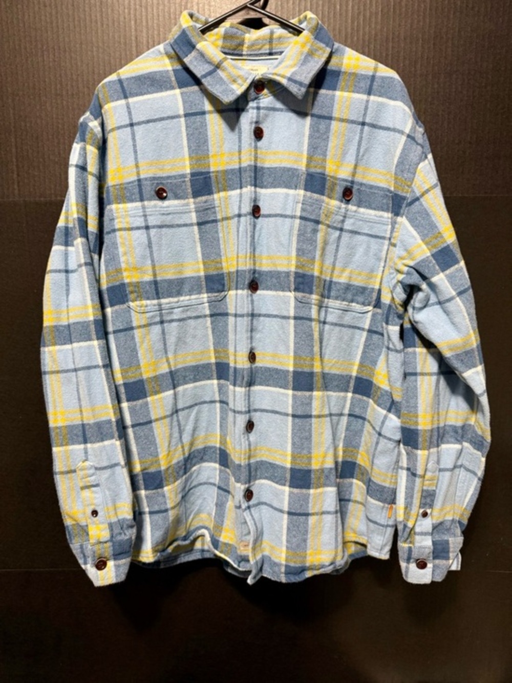 🍄Quiksilver Waterman Dusk Blue Lower Ridge Flannel Shirt